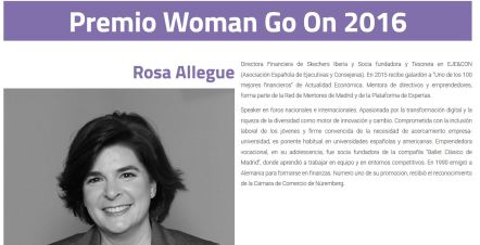 Premio Woman Go On 2016